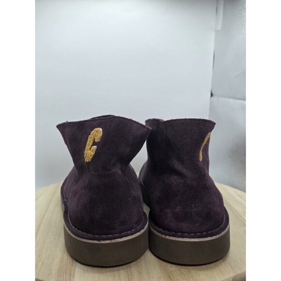 New Clarks Bushacre 2 Suede Chukka Desert Boots US13 Purple ankle chelsea work - Picture 6 of 10